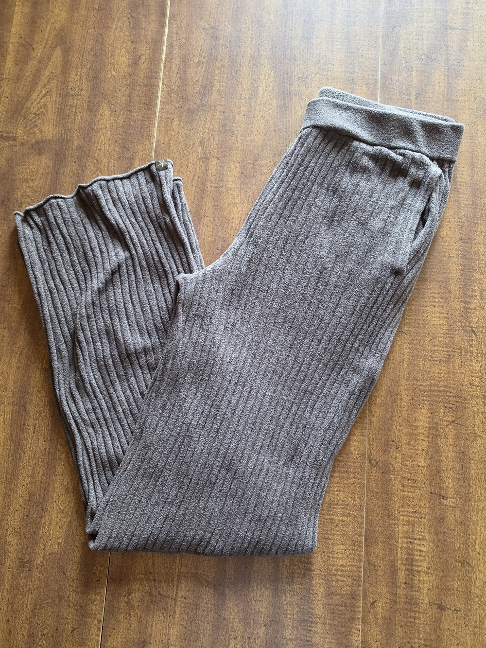 Brown Cozy Knit Barefoot Dreams Pants